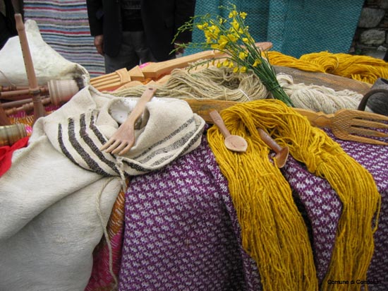 Artigianato Coperte Ginestra e pezzare - particolare