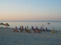 Mare riposo spiaggia-alba